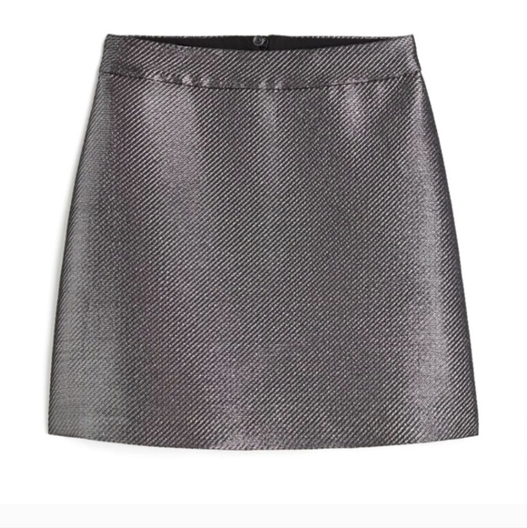 Metallic Silver H&M Mini Skirt - Picture 1 of 2
